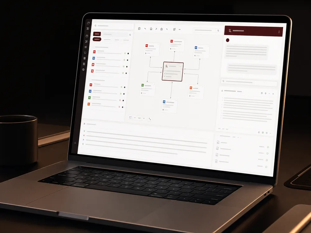 Concept interface for an AI document and knowledge system